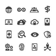 Business Technology Trends Icons - Acme Series