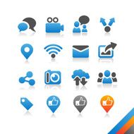 Social media icons vector - Simplicity Series N4