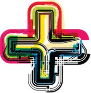 Colorful Grunge Symbol N113