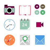 Illustrated vector icons