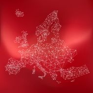 World network map red N2