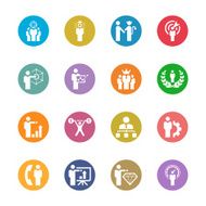 businessman icon set N7