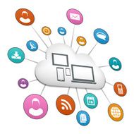 Cloud computing illustrattion N14