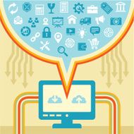 Infographic Concept - Download and Upload Content N2