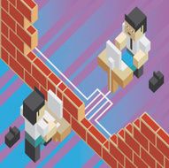 Broken firewall between two workers