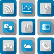 Smart phone application icon set N5
