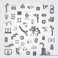 Media icon set N13