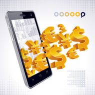 Smartphone Financial charts N2