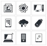 Exchange Of Information Technology Icons Set N2