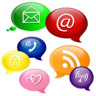 Social network speech balloons