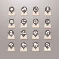 Social media icons vector - Grace Series N3