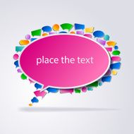 Speak bubbles stickers N6