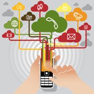Mobile (Keypad) Phone connected N2