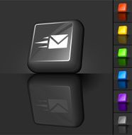 Design for a 3D computer graphic button with fast email