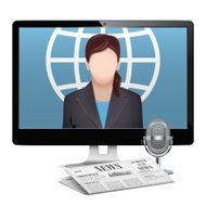Vector Computer News Concept