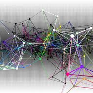 Abstract communication background