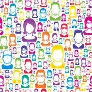 Color people pattern