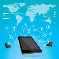 Infografic elements with smartphones N2
