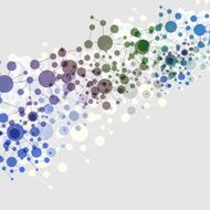 Connections - Colorful Molecular Global Business Network Design N4