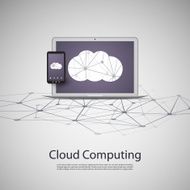 Cloud Computing and Global Networks Concept N2