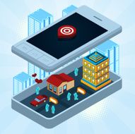 City inside the phone