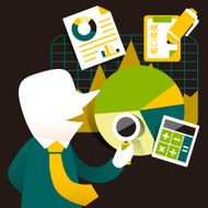 flat design icon set of analytics N2
