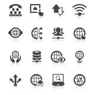 Worldwide communication concept vector icons N2