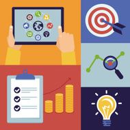 Vector infographic - seo and internet N2
