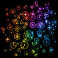 Colourful network background N2