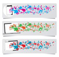 Smart gadget technology banners