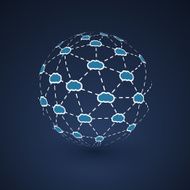 Networks Cloud Computing - Globe Design