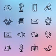 Communication Line icons N3