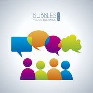 bubbles communication icons N3