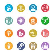 Businessman & Metaphor Icon Set N2