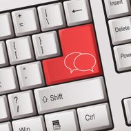Speech Bubble Return Keyboard