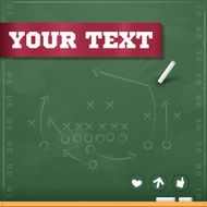 Football Play Chalkboard Background