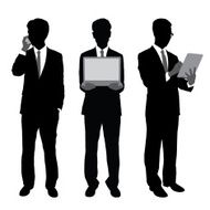 Businessmen Using Portable Gadgets N2