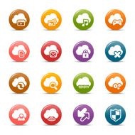 Colored Dots - Cloud computing Icons N2