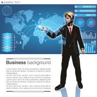 Business background World network N5