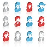Cartoon 3D Avatars Concept