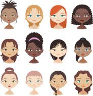 Avatar Avatars Head and Shoulder People Profile Girl Faces N2