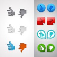 Thumbs Up and Down Icons