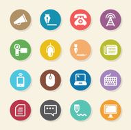 Communication Icons Set 2 - Color Circle Series