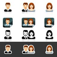 Set of people icons N10