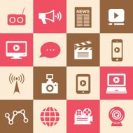 media symbol set N4