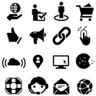 Web Site Icons - Black Series