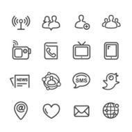 Communication Icon - Line Series N2