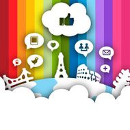 Social Networking World - Vector Design