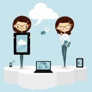 The cloud and social networks