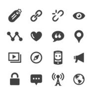 Social Communication Icons - Acme Series